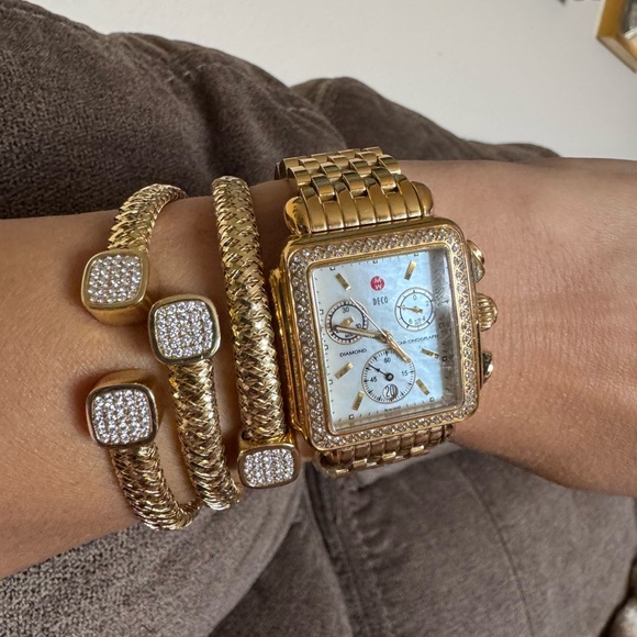 Sold! Stunning Michele Deco Diamonds Watch women MW06A01 - Picture 4 of 14